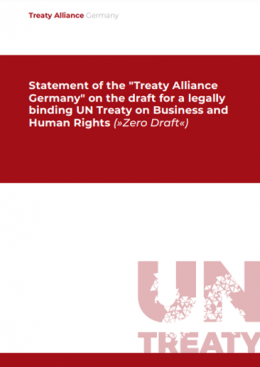 Cover statement zero draft