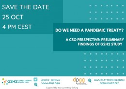 Event pandemic treaty