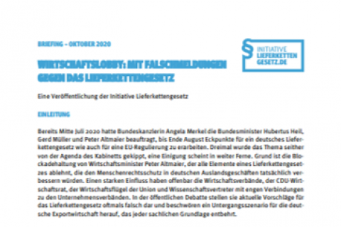 Cover lieferkettengesetz