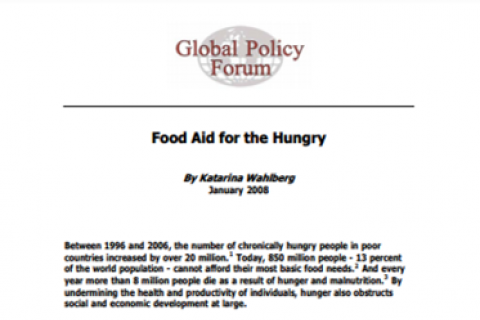 Cover_food aid for the hungry