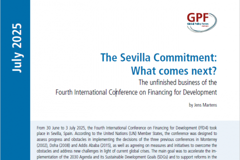 Cover of the brieifing paper: The Sevilla Commitment: What comes next?